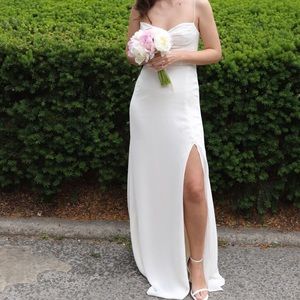 Reformation Melita dress in ivory